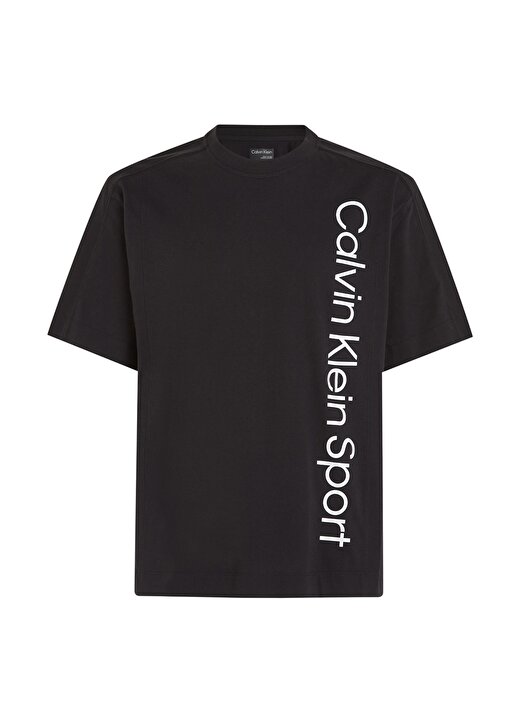 Calvin Klein Siyah Erkek T-Shirt 00GMS4K173BAE-PW - SS TEE 1