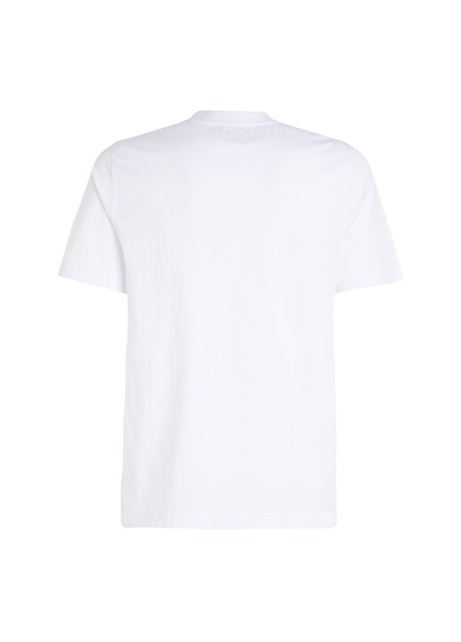 Calvin Klein Beyaz Erkek Bisiklet Yaka Normal Kalıp T-Shirt 00GMS4K169YAA-PW - GRAPHIC SS TEE 3