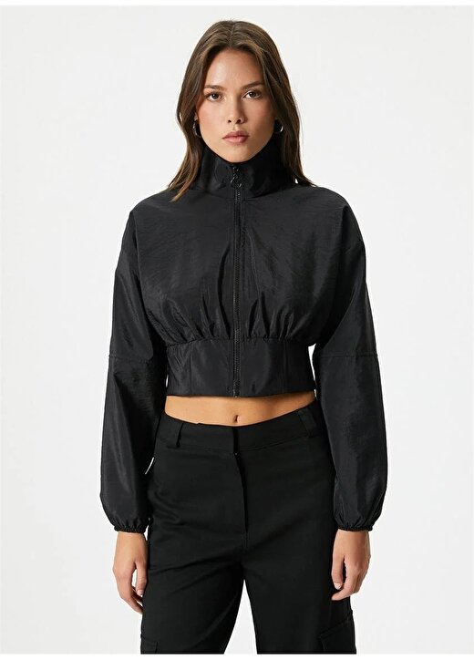 Koton Regular Fit Siyah Kadın Ceket 4SAK50014PW 3