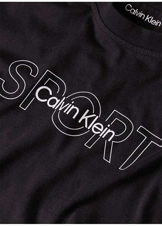 Calvin Klein Siyah Erkek Bisiklet Yaka Normal Kalıp T-Shirt 00GMS4K169BAE-PW - GRAPHIC SS TEE 4