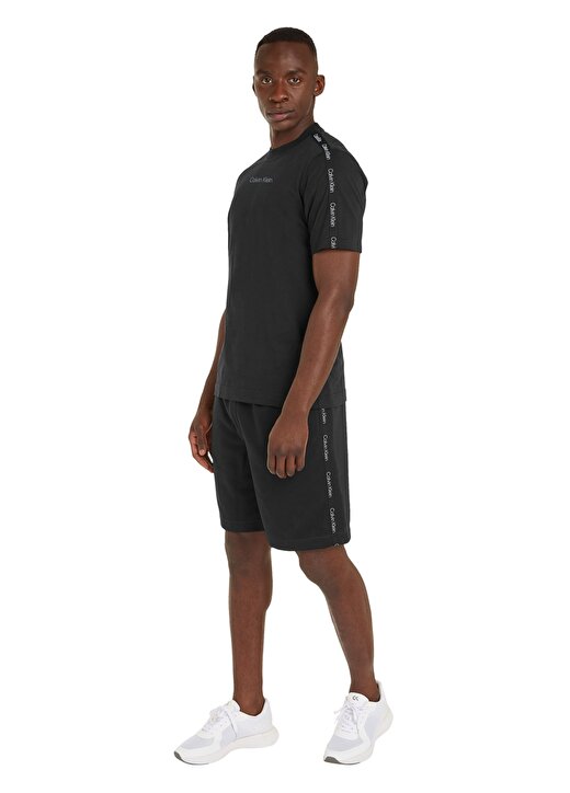 Calvin Klein Siyah Erkek Bisiklet Yaka Standart Fit T-Shirt 00GMS4K187BAE-PW - SS TEE 1