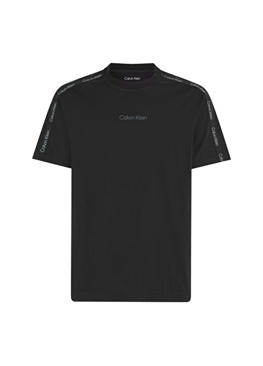 Calvin Klein Siyah Erkek Bisiklet Yaka Standart Fit T-Shirt 00GMS4K187BAE-PW - SS TEE 2
