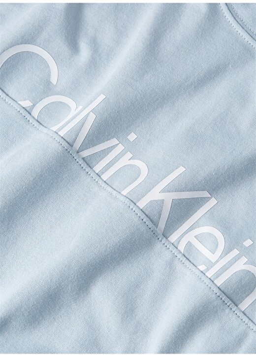 Calvin Klein Mavi Erkek Bisiklet Yaka Normal Kalıp T-Shirt 00GMS4K190ND9-PW - SS TEE 3
