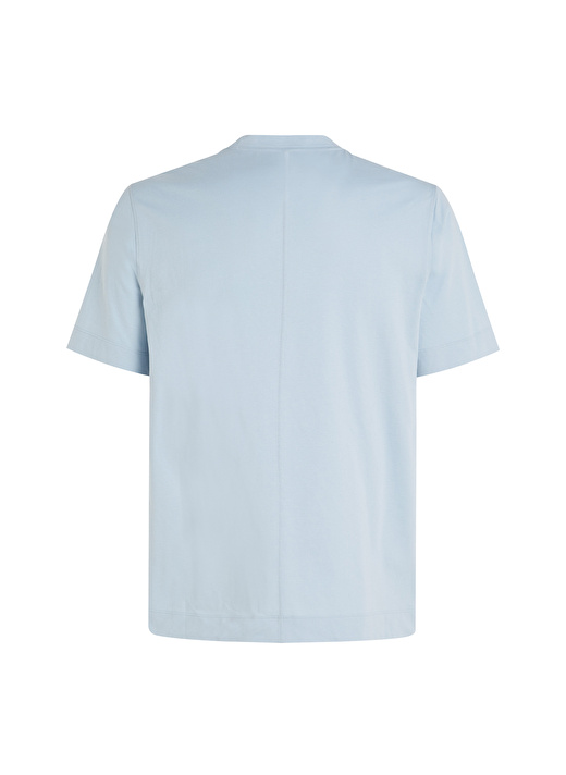 Calvin Klein Mavi Erkek Bisiklet Yaka Normal Kalıp T-Shirt 00GMS4K190ND9-PW - SS TEE  4
