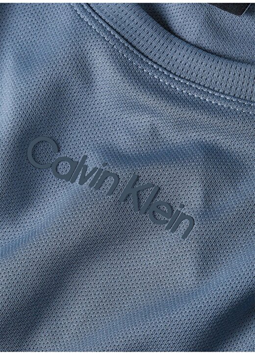 Calvin Klein Mavi Kadın Bisiklet Yaka T-Shirt 00GWS4K2045BX-WO - SS 2