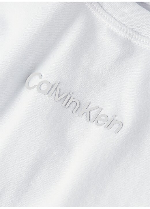 Calvin Klein Beyaz Kadın Bisiklet Yaka Standart Fit T-Shirt 00GWS4K210YAA-PW - SS 2