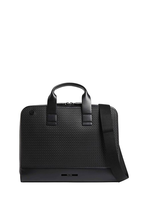 Calvin Klein Siyah Erkek 37X28,5X4,5 Cm Laptop Çantası MODERN BAR SLIM LAPTOP BAG MONO 1