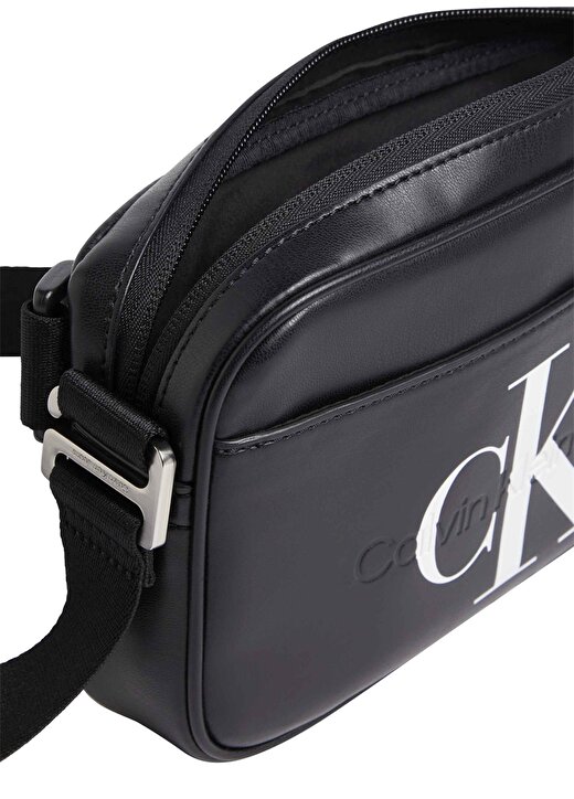 Calvin Klein Siyah Erkek 22X14,5X5 Cm Postacı Çantası MONOGRAM SOFT CAMERA BAG22 3