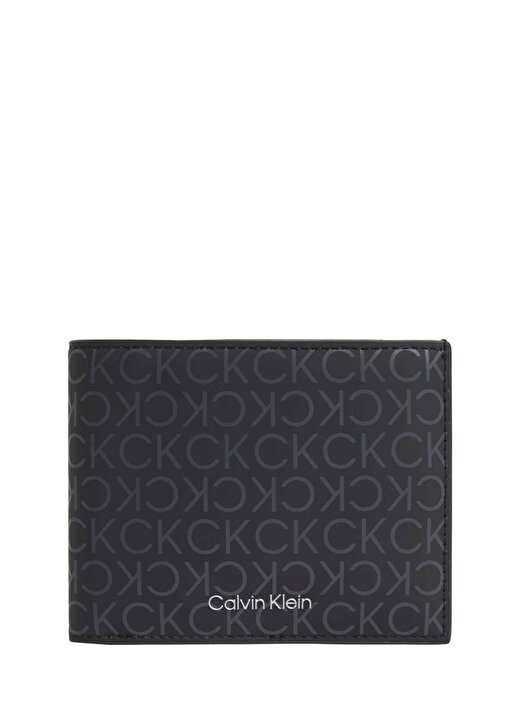 Calvin Klein Siyah Erkek 11,5X9x2 Cm Cüzdan RUBBERIZED BIFOLD 5CC W/COIN 1