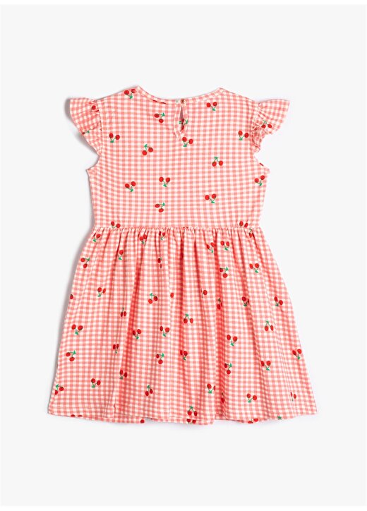 Koton Pembe Kız Çocuk Diz Üstü Elbise 4SMG80002AK-Y 2