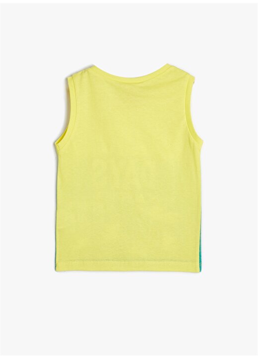 Koton Sarı Erkek T-Shirt 4SMB30002TK 2