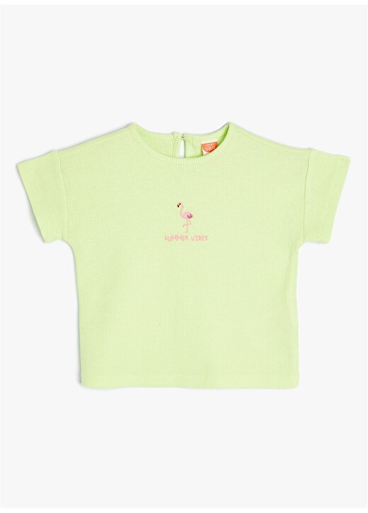 Koton Yeşil Kız Bebek T-Shirt 4SMG10129AK 1