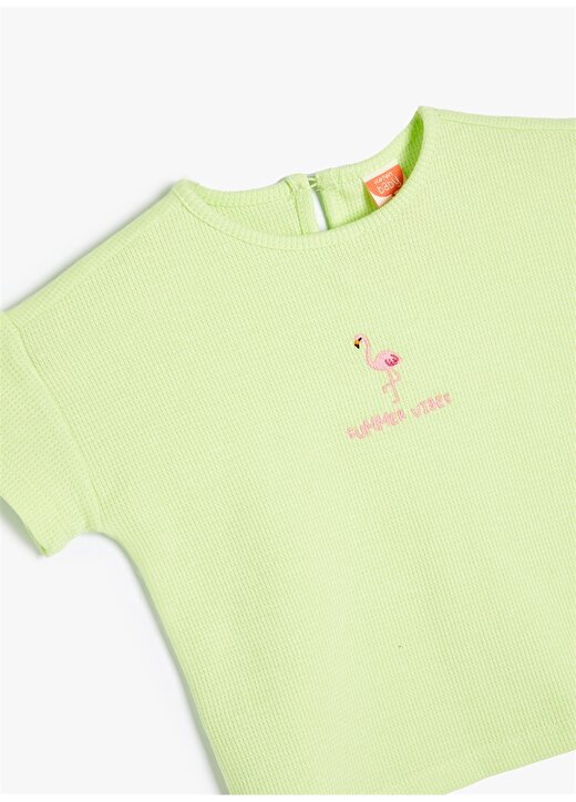 Koton Yeşil Kız Bebek T-Shirt 4SMG10129AK 3