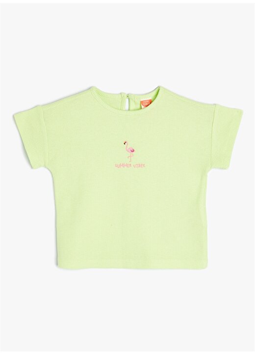Koton Yeşil Kız Çocuk T-Shirt 4SMG10129AK-Y 1