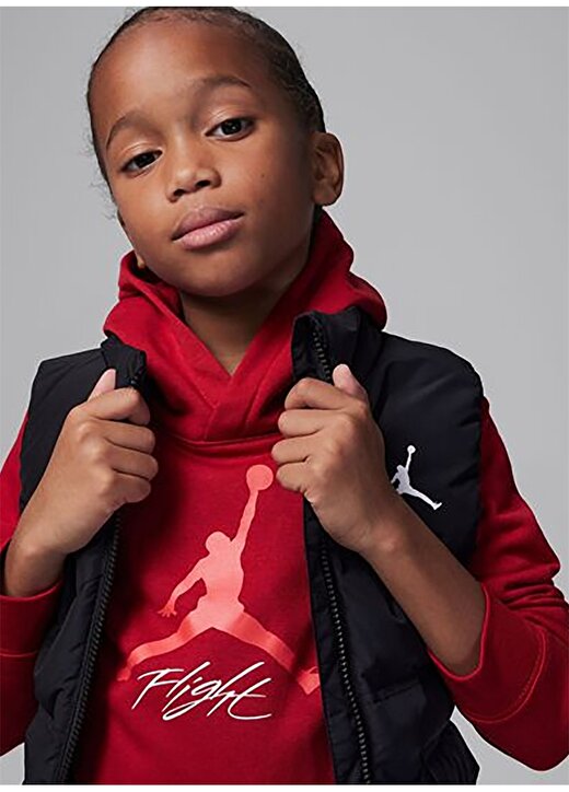 Nike Düz Kırmızı - Siyah Erkek Çocuk Eşofman Takımı 85D067-KR5-JDB JUMPMAN FLIGHT FT PO 1