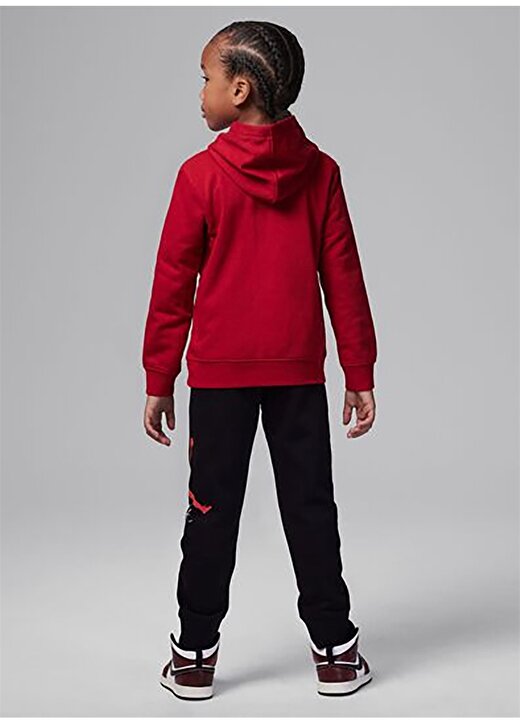 Nike Düz Kırmızı - Siyah Erkek Çocuk Eşofman Takımı 85D067-KR5-JDB JUMPMAN FLIGHT FT PO 4