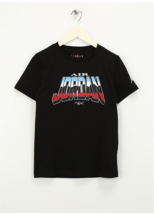 Nike Baskılı Siyah Erkek Çocuk T-Shirt 95C979-023-JDB JORDAN WORLD S/S TEE 1