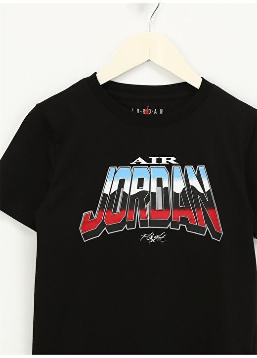 Nike Baskılı Siyah Erkek Çocuk T-Shirt 95C979-023-JDB JORDAN WORLD S/S TEE 3