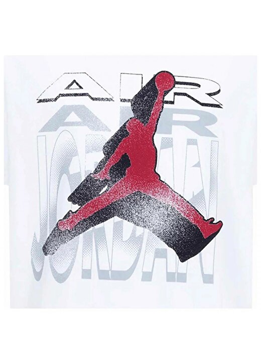 Nike Baskılı Beyaz Erkek T-Shirt 95C975-001-JDB AIR 2 3D SS TEE 2