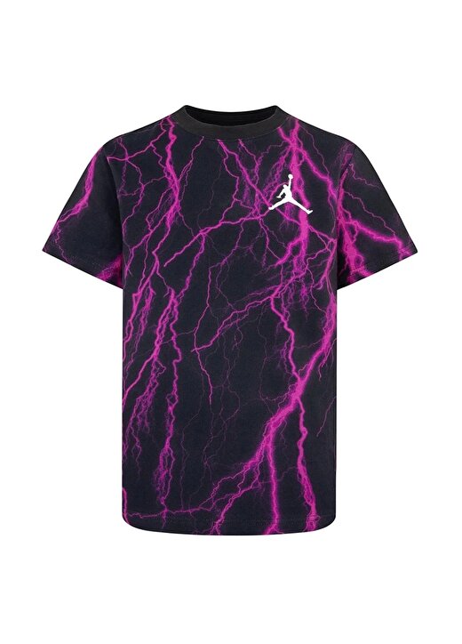Nike Desenli Siyah - Pembe Erkek T-Shirt 95C907-023-JDB MJ SPORT SS DF AOP 1