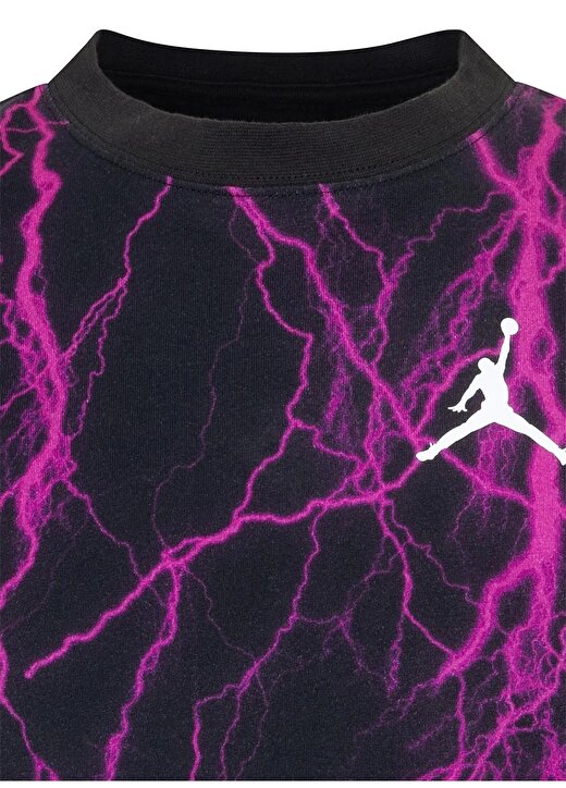 Nike Desenli Siyah - Pembe Erkek T-Shirt 95C907-023-JDB MJ SPORT SS DF AOP 2