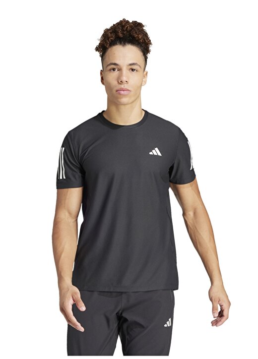 Adidas Siyah Erkek Yuvarlak Yaka Normal Kalıp T-Shirt IN1500 OTR 1