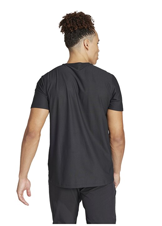 Adidas Siyah Erkek Yuvarlak Yaka Normal Kalıp T-Shirt IN1500 OTR 4