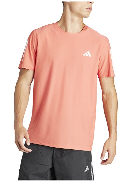 Adidas Kırmızı Erkek Yuvarlak Yaka Normal Kalıp T-Shirt IN1508 OTR 1