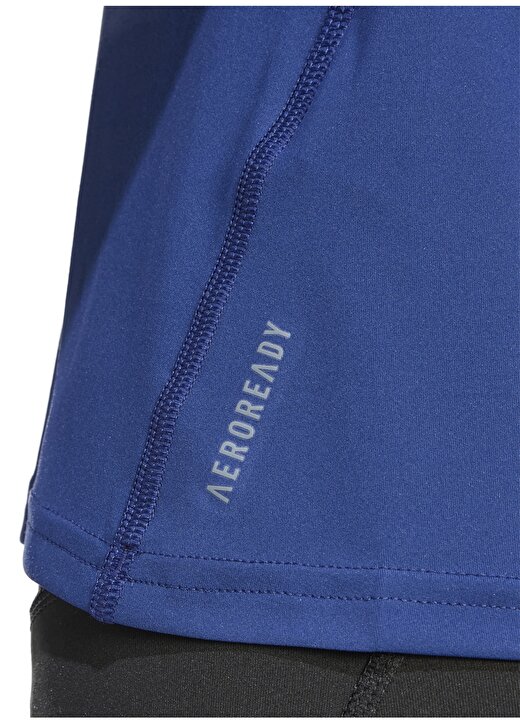 Adidas Mavi Kadın Yuvarlak Yaka Normal Kalıp T-Shirt IN1174 ADIZERO 4
