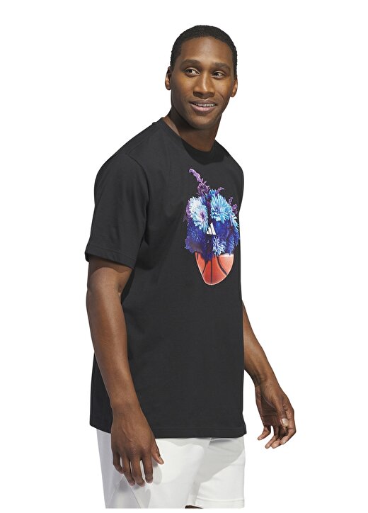 Adidas Siyah Erkek Yuvarlak Yaka Normal Kalıp T-Shirt IN6370 FDT 2