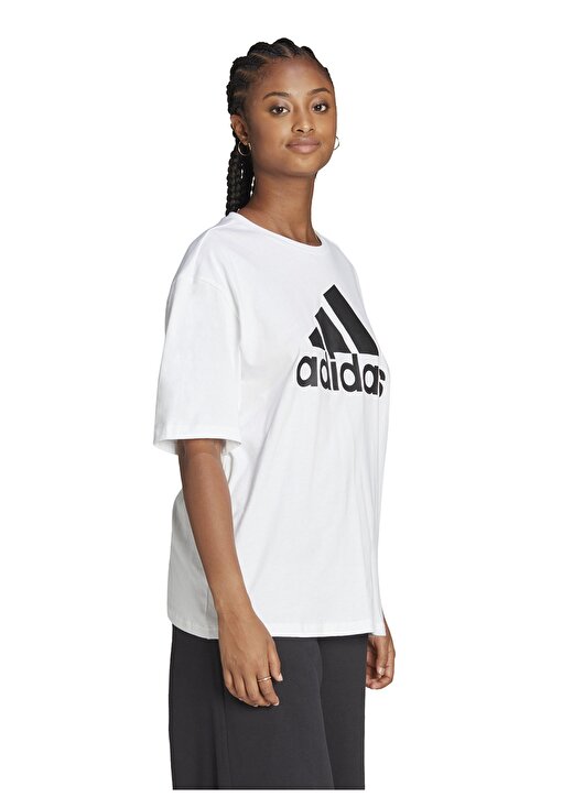 Adidas Beyaz Yuvarlak Yaka T-Shirt HR4930 W 3