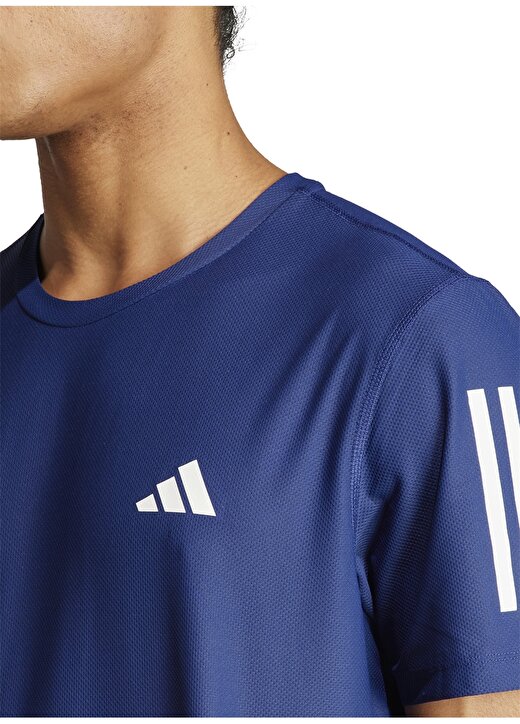 Adidas Mavi Erkek Yuvarlak Yaka Normal Kalıp T-Shirt IN1502 OTR 3