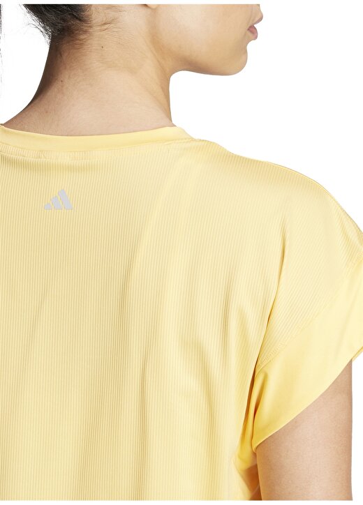 Adidas Turuncu Kadın Yuvarlak Yaka T-Shirt IS2982 STUDIO 3