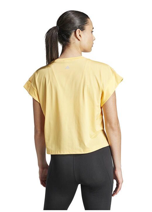 Adidas Turuncu Kadın Yuvarlak Yaka T-Shirt IS2982 STUDIO 4