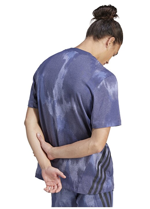 Adidas Çok Renkli Erkek Yuvarlak Yaka Normal Kalıp T-Shirt IR9195 M 4
