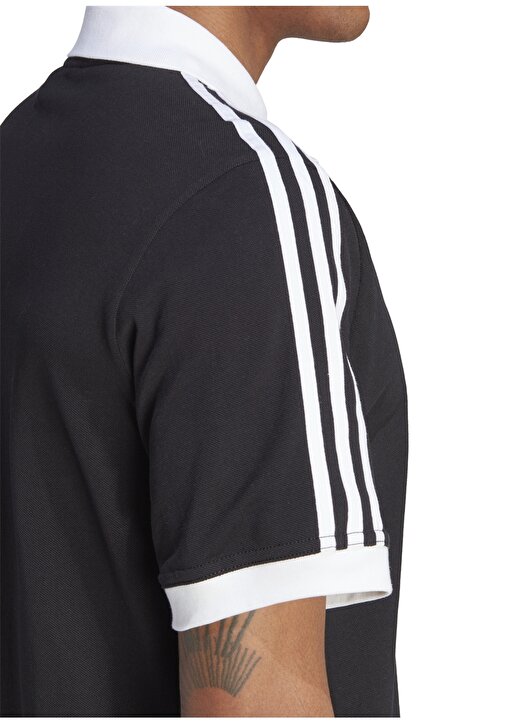 Adidas Siyah Erkek Normal Kalıp Polo T-Shirt IL2501 3-STRIPE 3