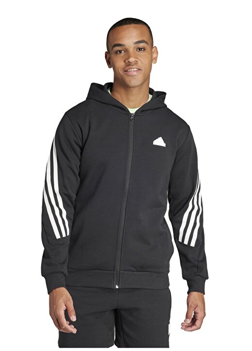 Adidas Siyah Erkek Zip Ceket IR9159 M 1