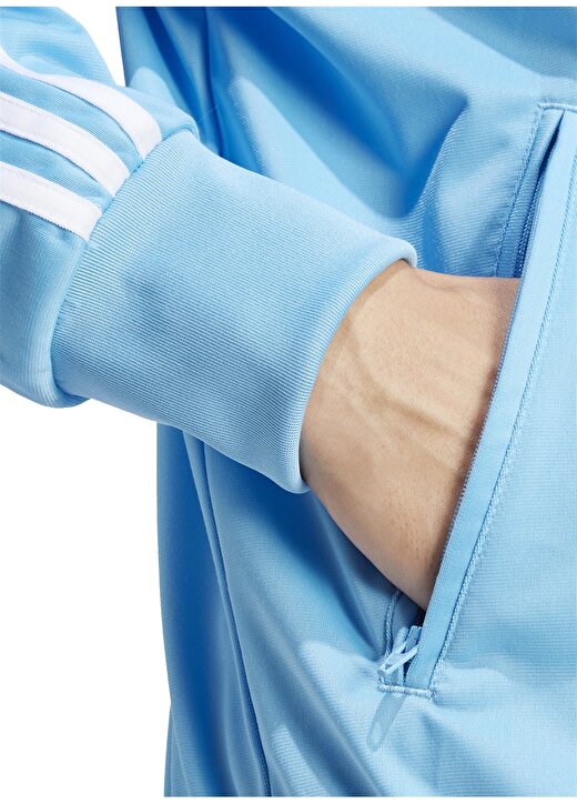 Adidas Mavi Erkek Normal Kalıp Zip Ceket IR9909 FBIRD 3