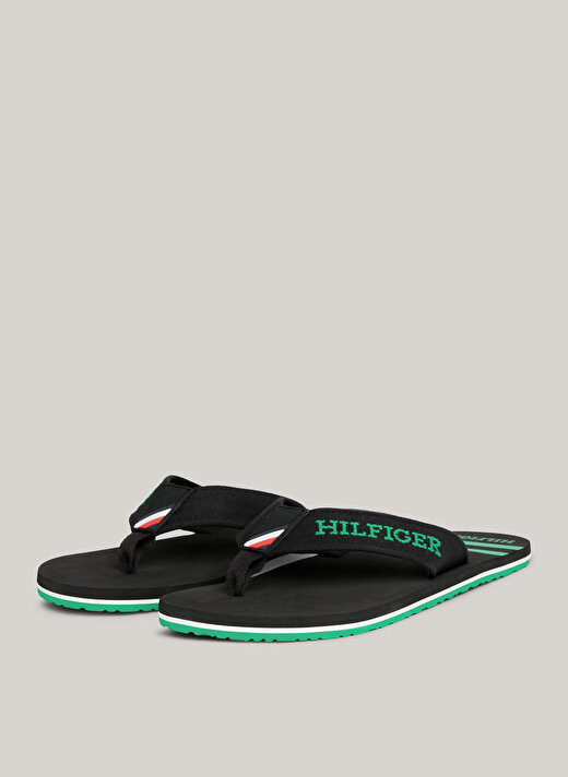 Tommy Hilfiger Siyah Erkek Plaj Terliği SPORTY HILFIGER BEACH SANDAL   3