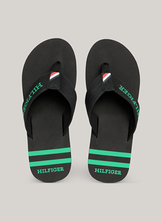 Tommy Hilfiger Siyah Erkek Plaj Terliği SPORTY HILFIGER BEACH SANDAL   4