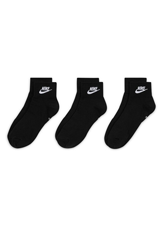 Nike Siyah Unisex Çorap DX5074-010-U NK NSW EVERYDAY ESSENT 2