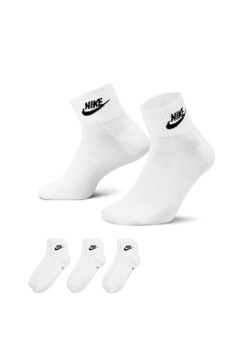 Nike Beyaz Çorap DX5074-101-U NK NSW EVERYDAY ESSENT 1