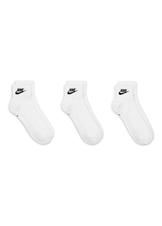 Nike Beyaz Çorap DX5074-101-U NK NSW EVERYDAY ESSENT 3