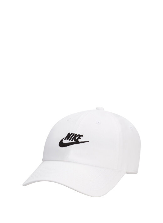 Nike Beyaz Unisex Şapka FB5368-100-U NK CLUB CAP U CB FUT W    1
