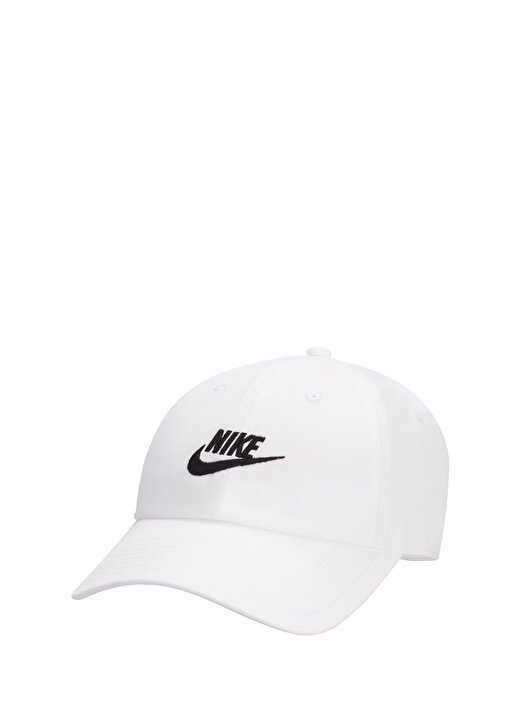 Nike Beyaz Unisex Şapka FB5368-100-U NK CLUB CAP U CB FUT W 1