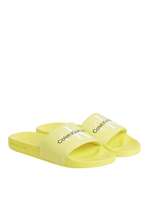 Calvin Klein Sarı Kadın Pamuk Plaj Terliği YW0YW001030LJ 2