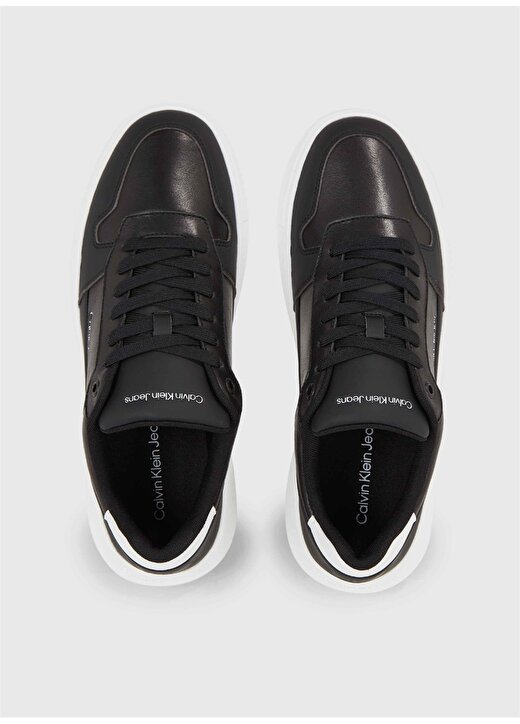 Calvin Klein Siyah - Beyaz Erkek Sneaker CHUNKY CUPSOLE LOW LTH IN SAT 4