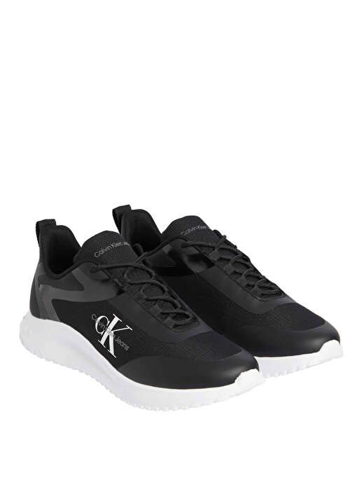 Calvin Klein Siyah - Beyaz Erkek Sneaker EVA RUNNER LOW LACE ML MIX   3