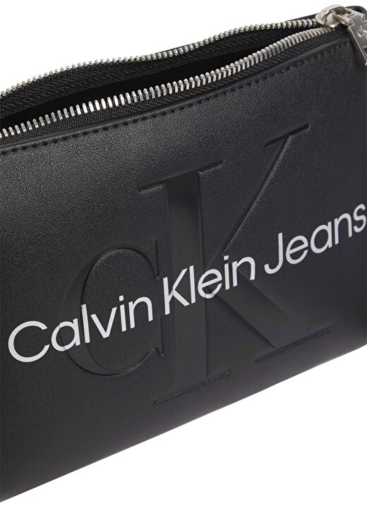 Calvin Klein Siyah Kadın 21X14,5X8 Cm Çapraz Çanta K60K6106810GL 4