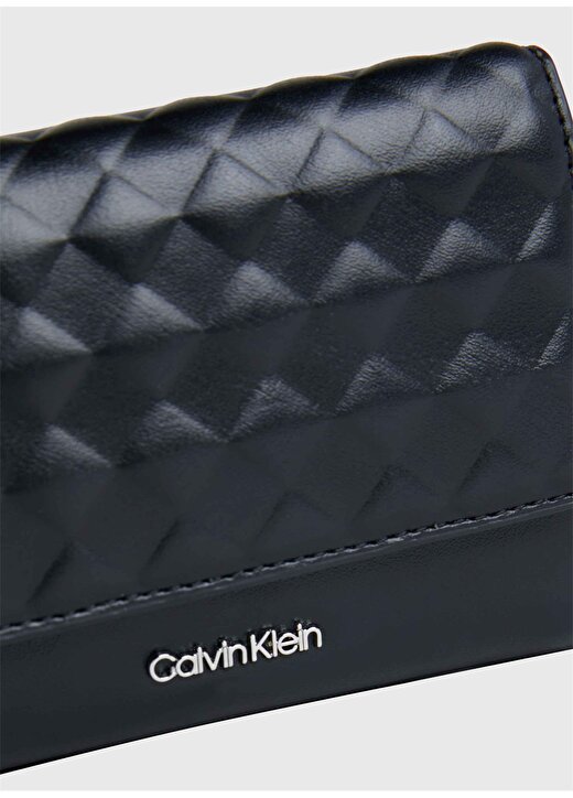 Calvin Klein Siyah Kadın 8,5X12x4 Cm Cüzdan K60K611896BEH 4